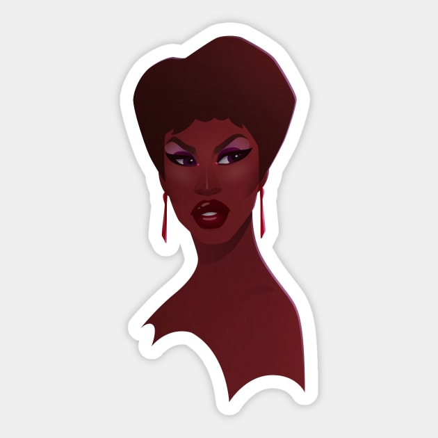 Red for filth Sticker by RikDrawsThings